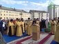 Святейший Патриарх Кирилл совершил чин освящения закладного камня в основание Спасского кафедрального собора Воркуты