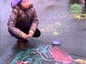 На площади тульского храма преподобного Сергия Радонежского прошел традиционный конкурс детских рисунков на асфальте