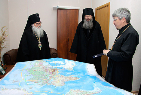 Архиепископ Хабаровский и Приамурский Марк посетил Информационно-издательский центр Екатеринбургской епархии