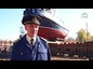 В Волгограде в торжественной обстановке спустили на воду речной ледокол «Архимандрит Кирилл».