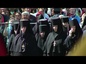 Патриарх Кирилл совершил Божественную литургию под открытым небом на Бутовском полигоне.