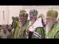 Святейший Патриарх Московский и всея Руси Кирилл совершил Божественную литургию в Успенском соборе Свято-Троицкой Сергиевой лавры.