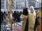 Освящение Святейшим Патриархом крестов Покровского собора Марфо-Мариинской обители